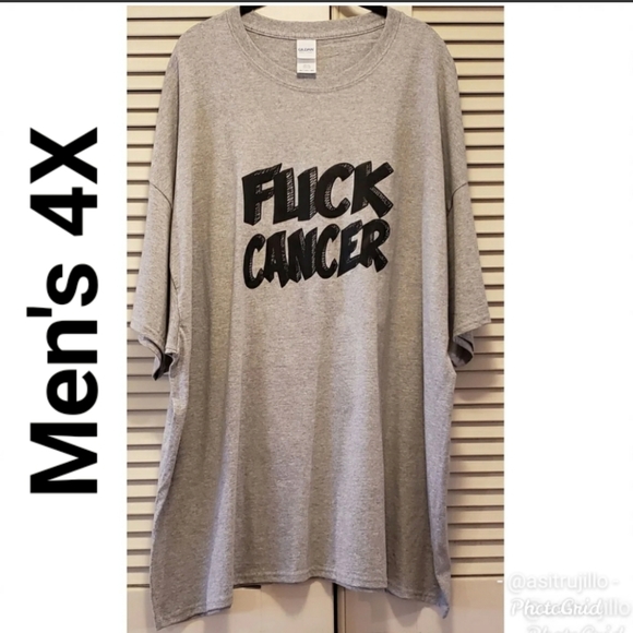 Gildan Other - NWOT Men's Gildan F*ck Cancer Tee Shirt 4XL